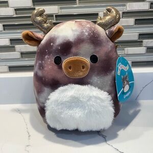 SQUISHMALLOWS Greggor the Moose NWT!  So cute he has a furry belly!!